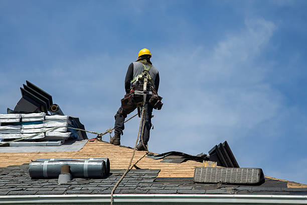 Professional Gutter Installation technician working in Touchet, WA